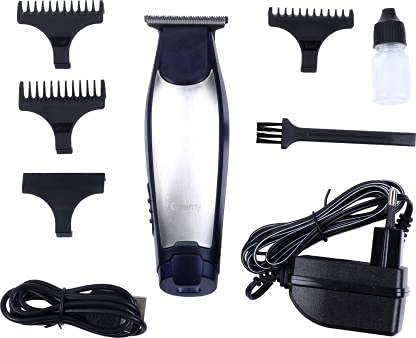 Geemy GM 6025 Rechargeable: 70 Minutes Runtime Multi Grooming Trimmer for Men & Women - Blue & Black Color