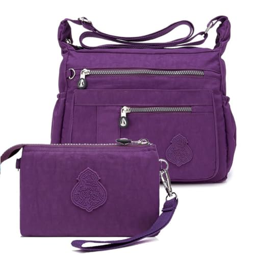 Crossbody Bag for Women Nylon Waterproof Shoulder Handbags Purse Messenger Bag Ladies Travel Bag Pocketbooks