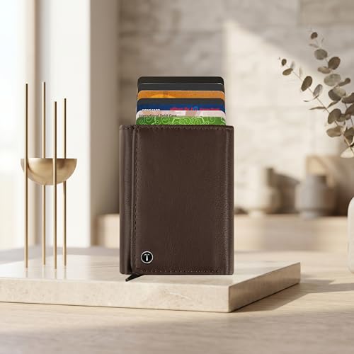 The Wallet Store Classic Maverick Slim RFID Wallet (Brown) - Image 8