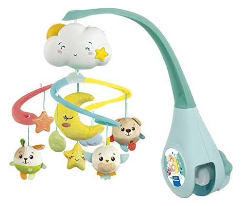 Baby Clementoni - Sweet And Dream COT Mobile, Giostrina Elettronica Lettino Neonati, con Luci, Suoni e Melodie...
