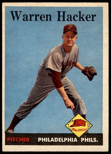 1958 Topps #251 Warren Hacker Philadelphia Phillies (Baseball Card) EX Phillies