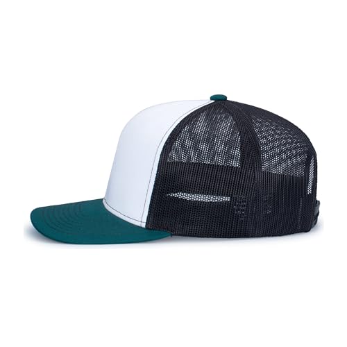 Image of Pacific Headwear Contrast Stitch Trucker Snapback