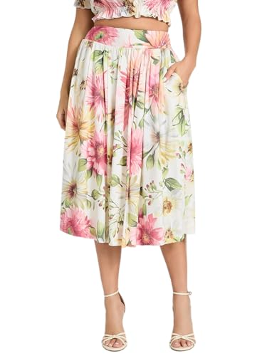 GUESS Women's Eco Elodie Midi Flare Skirt