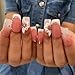 Handmade Press on Nails XXXL 10 Pieces of Three-Dimensional Design Acrylic Large Man-Made Diamond Jewelry Design Female Nail Set For Women Girls
