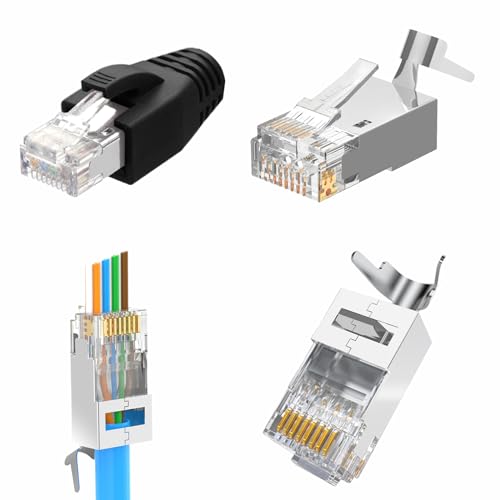 100x Cat7 / Cat6A Netzwerkstecker – Pass Through  Produktbild-Vorschau 2