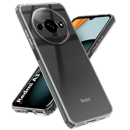Image of COVERBLACK Soft Rubber Back Cover Compatible Model for Mi REDMI A3X - Transparent