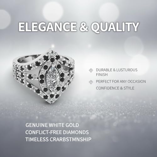Image of Choose Your Gemstone Royal Empress Ring 925 Sterling Silver Marquise Shape Halo Engagement Rings Ornaments Surprise for Wife Symbol of Love Clarity Comfortable US Size 4 to 12