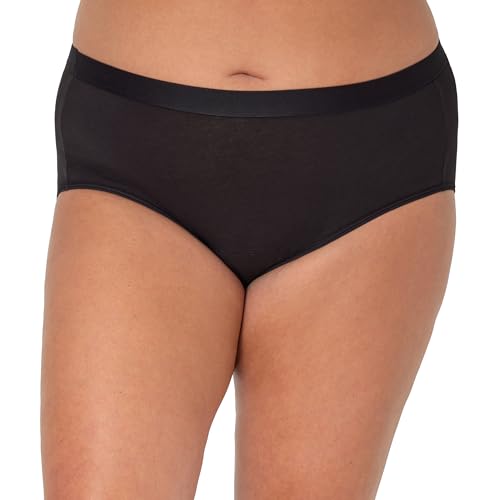 Hanes womens Just My Size Comfort, Period. Brief Period Underwear, Super Leaks, 2-pack (Plus Sizes)2