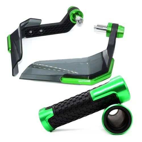 Protège-mains Kawasaki ER6N en aluminium vert haute résistance
