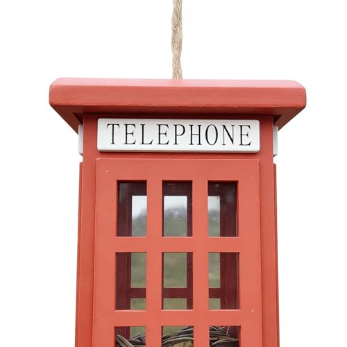 Maison d'alimentation pour oiseaux en bois de qualité, cabine décorative de jardin - 8