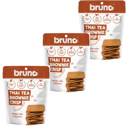 bruno ブルーノ スナック クリスピータイティ―ブラウニー 60g×3個セット グルテンフリー ココナッツ おやつ クッキー 紅茶 スナック 白砂糖不使用 小麦粉不使用