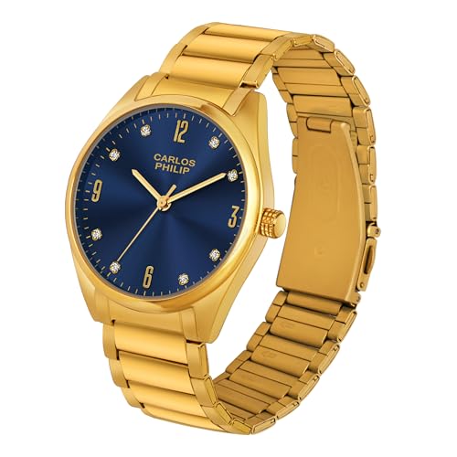 Image of Carlos Philip Axis Series Luxury Analog Watch for Men | Stainless Steel Strap | Japanese Miyota Movement | Stylish Water-Resistant Classic Timepiece