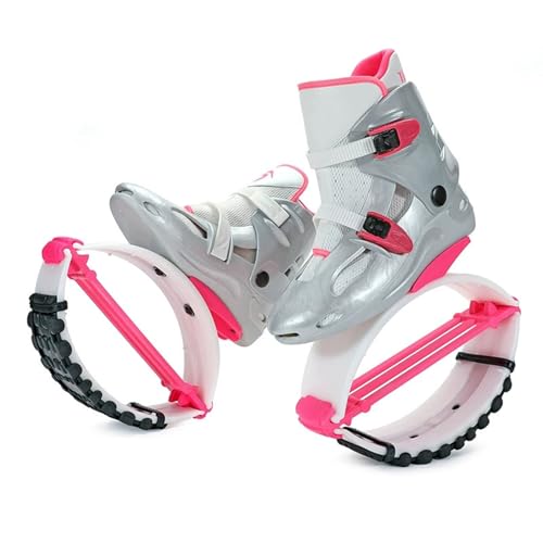 JCWGLY Jumping Shoes Zapatos De Rebote Fitness Kangaroo para Mujer, Botas De Salto Que Absorben Los Golpes para Todos Los Terrenos, Antideslizantes Y Cómodas(L 38-40)