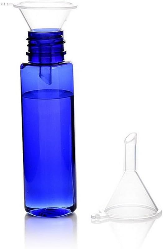 Small Funnel, 100PCS Cosmetics Sub Package Funnel Clear Plastic Mini Funnels Transparent Funnel Liquid Dispensing Funnel for Science Lab Bottle Filling Liquid, Essential Oils, Perfume