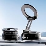 Magnetic Car Mount Vacuum Suction Phone Holder - EndlessAzure N55 Strong Magnet, Metal Foldable Arm, 360° Adjustable for MagSafe, iPhone17 and Other Smartphone