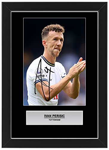 Ivan Perisic - Póster de fútbol firmado para el Tottenham Hotspur y la selección nacional de Croacia, pantalla impresa autografiada, regalo de mercancía para fanáticos (sin marco, A3) Cover