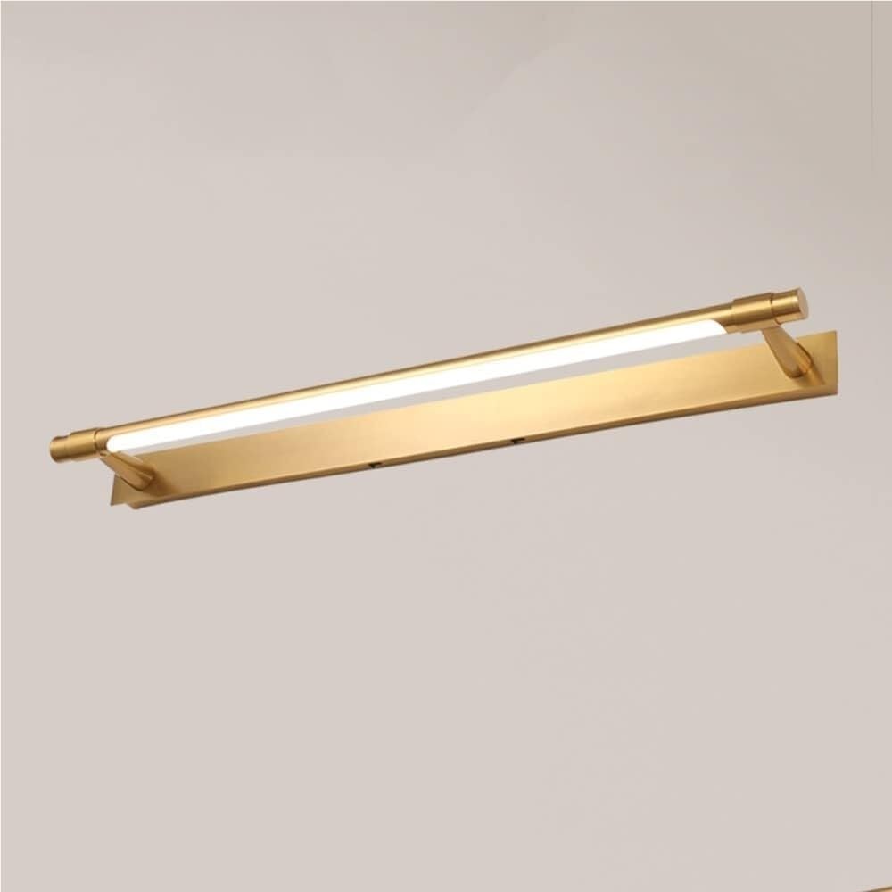 LYOUAE Modern Linear Bathroom Mirror Front Lamp LED Dimmable Above Mirror Lighting Makeup Toilet Mirror Wall Lamps Washroom Mirror Lights(Gold,81cm)