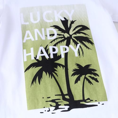 Image of Toddler Boy Clothes Kids Summer Cotton Outfits Shirt Short Sets Size 2-7