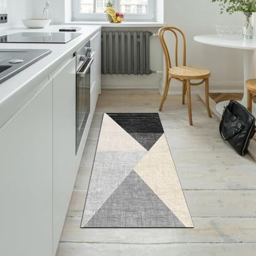 Alfombra antideslizante negra 50x450 cm lavable pasillo hogar 5