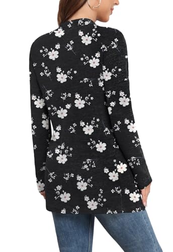 Image of Yincro Womens Lightweight Cardigan Long Sleeve Open Front Casual Sweater Cardigans with Pockets