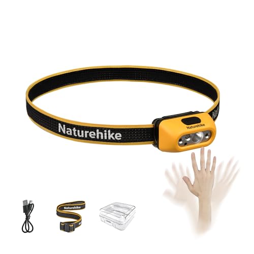 Naturehike Linterna Frontal Led De Carga Linterna Frontal Led De 200 Lúmenes, Ajustable A 45°, Resistente Al Agua Ip65 Linterna Frontal Recargable Y Ligera Linternas Frontales Led Superbrillantes Para