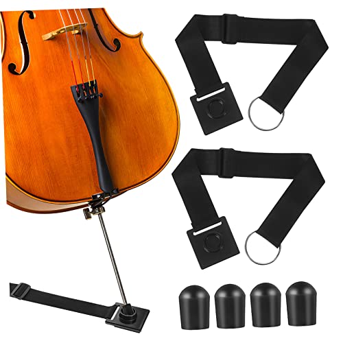 Garneck 6Pcs Skid Stopper with Adjustable Strap Durable Ring Design Rubber Tip Floor Protectors for Stability and Performance