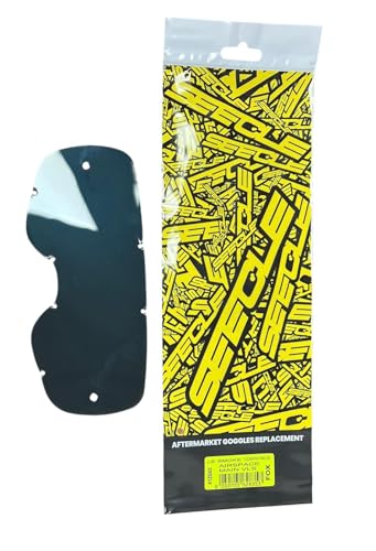 HZ Unisex-Adult SE-41Z056-HZ Blaue verspiegelte Linse Curve Fox kompatibel mit Airspace/Main VLS, Blue Mirror, One Size