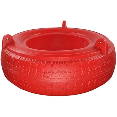 Swing Set Stuff Inc. Rotomold Tire with SSS Logo Sticker Playground Attachment, Red Cover