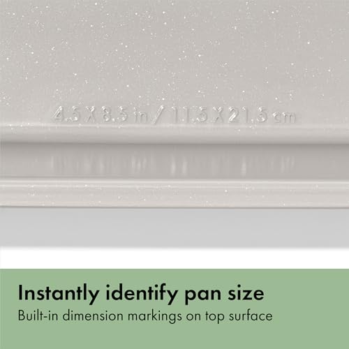 Image of OXO Good Grips Non-Stick Pro Ceramic Coated Metal Bakeware 1 lb Loaf Pan - Basil, Ceramic Baking Tray for Baking Breads, Cakes and Meatloaf