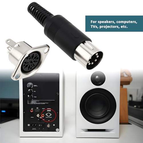 Adaptador macho y hembra DIN 7 pines x12 piezas miniatura 2