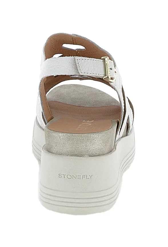 Sandalo con Zeppa PARKY 25 Nappa White