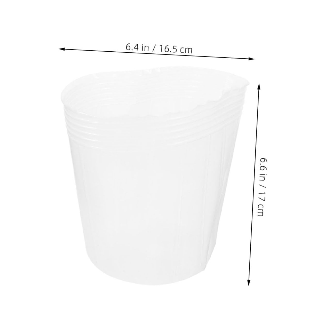 CIYODO 10pack Square Flower Pot Liner Insert Plant Basket Liner for Gardening Plastic Plant Pot Liner Insert Easy Replacement