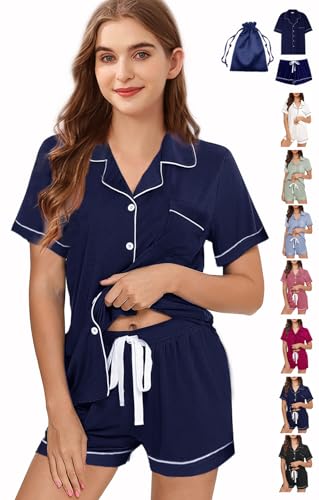 3Pcs Soft Pajamas Set for Women XS-XXL Womens Pajama Sets Button Down Sleepwear Nightwear Pj set Lounge Set Pjs4