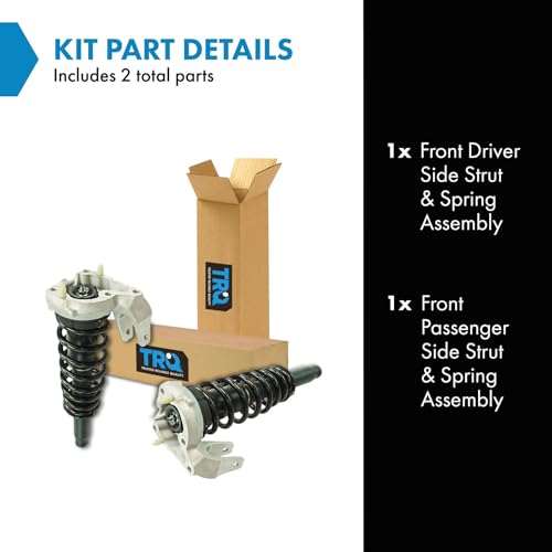 Image of TRQ Front Strut & Coil Spring Assembly Set Driver & Passenger Sides Compatible with 08-13 Cadillac CTS AWD All Wheel Drive