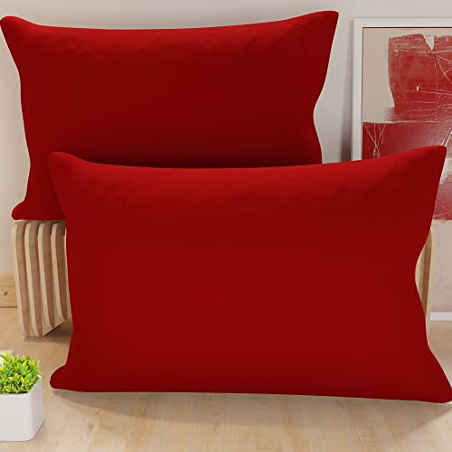 PETTI Artigiani Italiani - 2er-Set Kissenbezüge 50x80 cm aus Mikrofaser, Dekokissen-Bezüge für Schlafzimmer und Sofa… – Ansicht 1