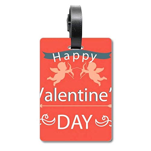 Étiquette pour sac motif anges Happy Valentine's Day, l'idée cadeau pour voyageur