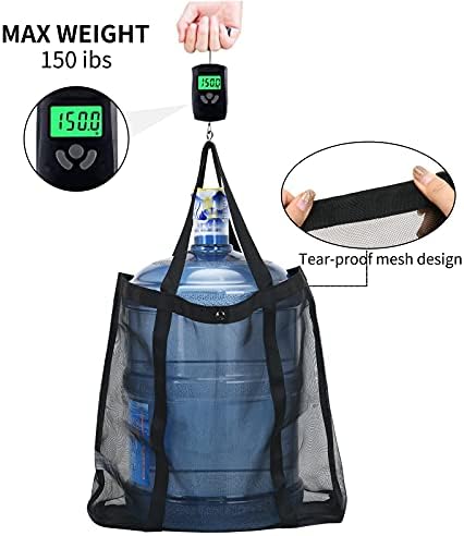 Mesh Beach Bag - Durable Tote Bag- Simply lightweight for Shopping Groceries Sports Gym Swimming Pool Travel Tote Bag 4 Mesh Beach Bag - Durable Tote Bag- Simply lightweight for Shopping Groceries Sports Gym Swimming Pool Travel Tote Bag