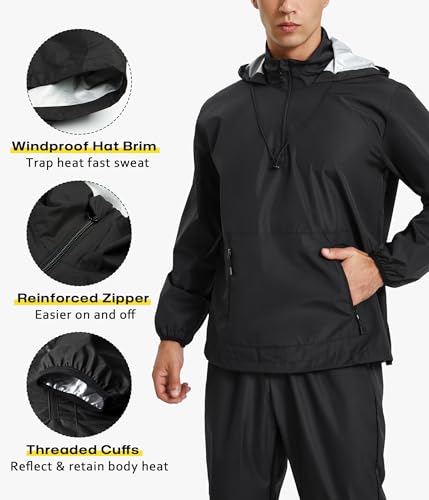 Junlan mens Ad7054 Sauna Jacket