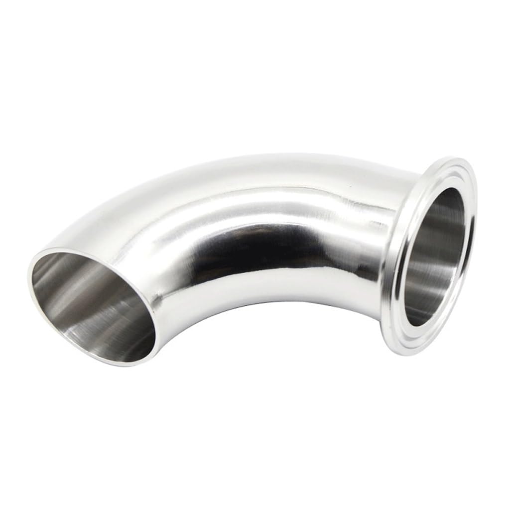 Accesorio for tubería de fundición, soldadura a tope, abrazadera triple SS316L, codo de 90 grados de acero inoxidable, tubería sanitaria, for conectores de tuberías, accesorios de codos de conexión de