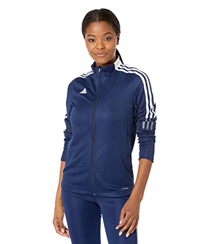 adidas womens Tiro 21 Track Jacket Team Navy Blue Medium