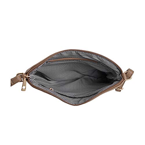 Image of SG SUGU Lightweight Medium Crossbody Bag Shoulder Bag with Tassel and Zipper Pocket