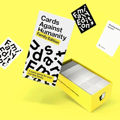 Image of Tickles Cards Against Humanity Family Edition Card Game | Fun Family Game Night, Birthday Party & Travel Game for Kids & Adults (Ages: 8+ Years, Players: 8+)