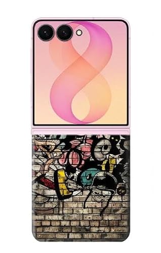 JP3394FL8 ������ Graffiti Wall For Samsung Galaxy Z Flip 8 �p�P�[�X