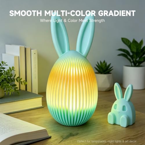 Image of GratKit Gradient PETG Filament, Multicolor Translucent PETG 6KG Bundle | 3D Printer Filament, Multicolor Translucent Gradient PETG, 6 * 1KG /Roll, For Printing Decorations, Like Lamp