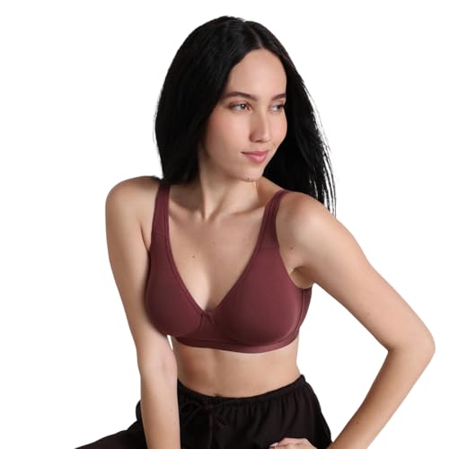 Image of WACOAL Women's Basics Essentials|Non-Padded|Non-Wired|Full Cup|Everyday Wear|Cotton Blend|T-Shirt Bra