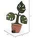 Jellycat Amuseables Potted Monstera Stuffed Toy, 17 inches - Plant Plush - Fun Décor & Gift