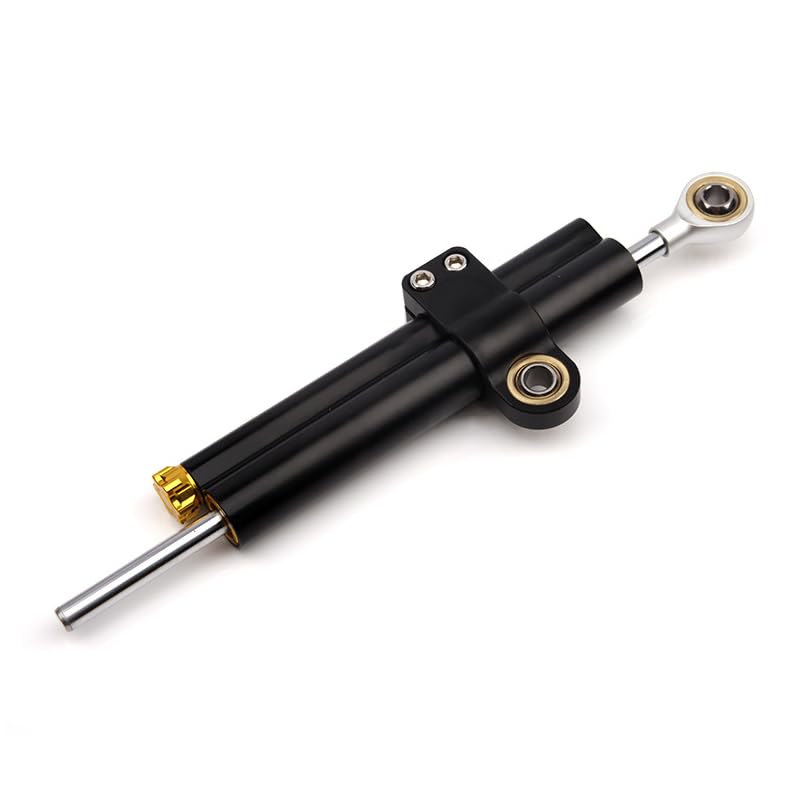 Motorcycle Steering Damper Stabilizer for Aprilia GPR 125 150 APR125 CR150 APR150, Adjustable Safe Control Steering Stabilize Damper Motorcycles Aluminum Dampers,Black-A