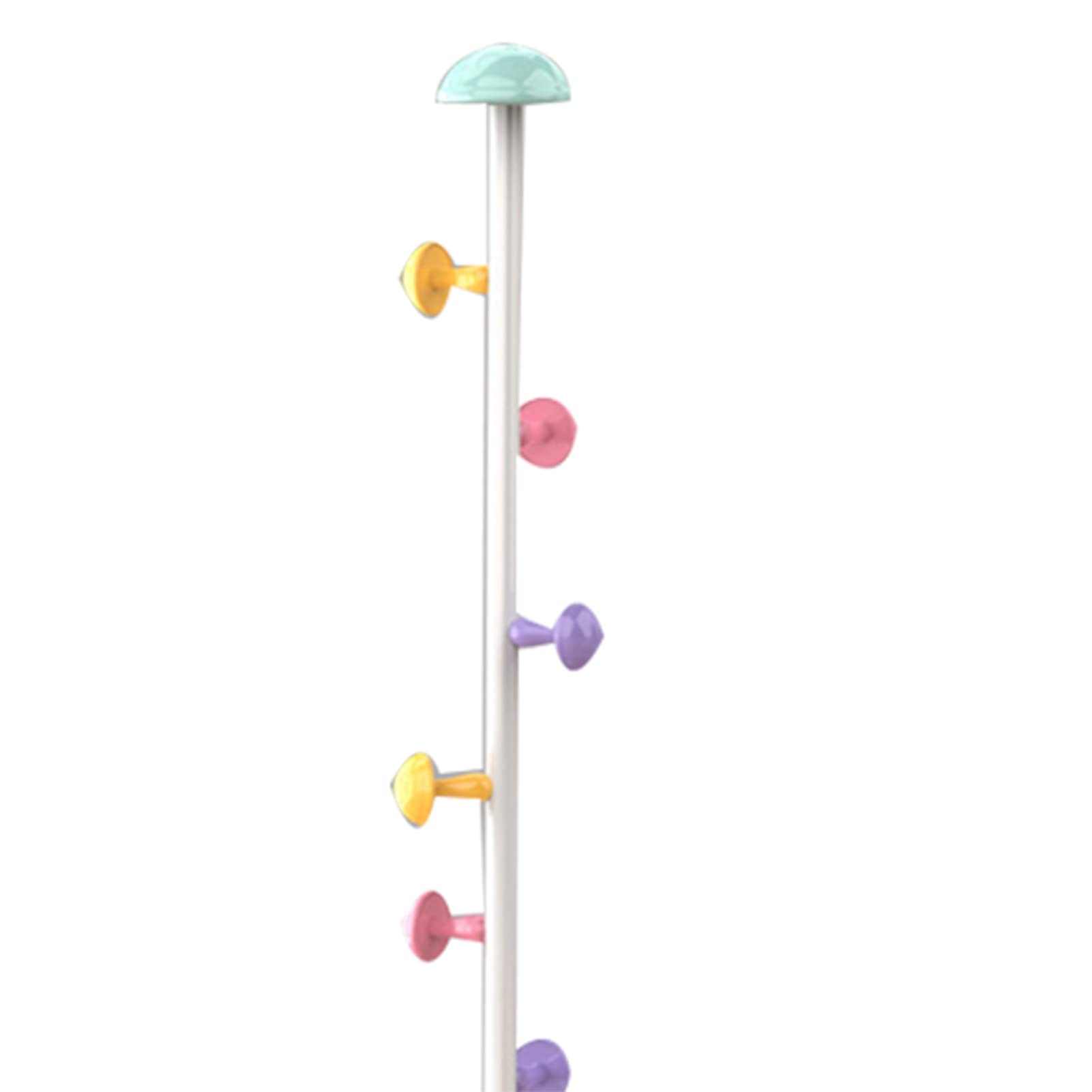 Appendiabiti da Terra in Stile Minimalista, Appendiabiti da Terra Rimovibile con 7 Ganci, Appendiabiti Autoportante in Metallo per Camera da Letto, Soggiorno e Ufficio (Classico Bianco 167 cm)