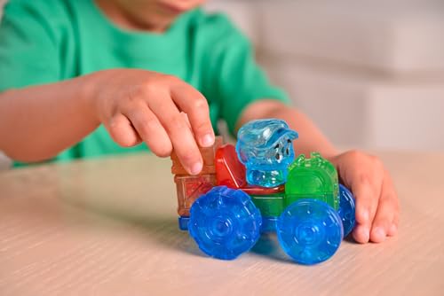 Jelly Blox - Farm Set, Sensorisches Spielzeug für Kinder ab 2 Jahren, Bauset mit 18 weichen, Sensorischen Bauernhoftieren und -Figuren… – Ansicht 3
