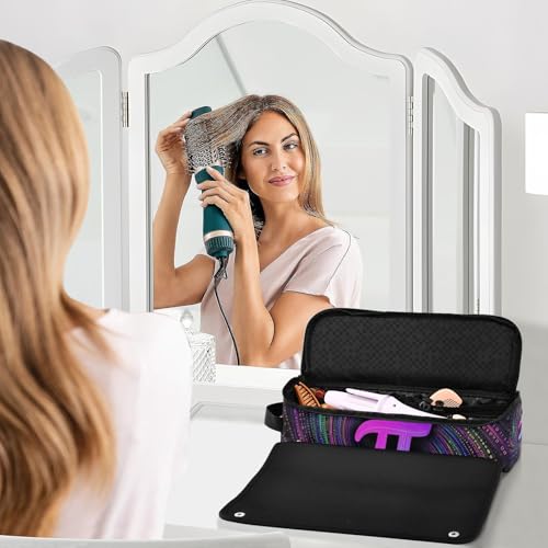 Organizador de Herramientas para Cabello 2 en 1 con Base Resistente al Calor, Impermeable, para Plancha y Rizadora Portátil miniatura 6